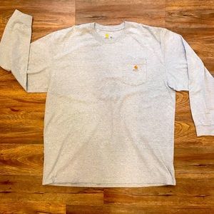 Carhartt - Gray Long Sleeve Tee Shirt - 2X